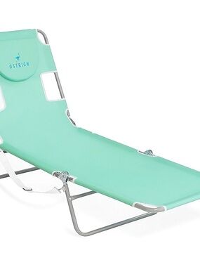 Mint Green Portable Beach Lounger